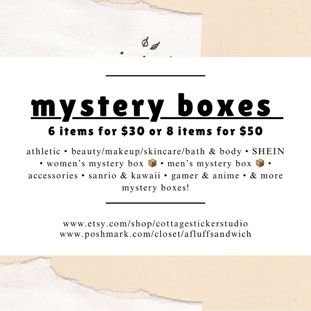 mystery boxes! 📦